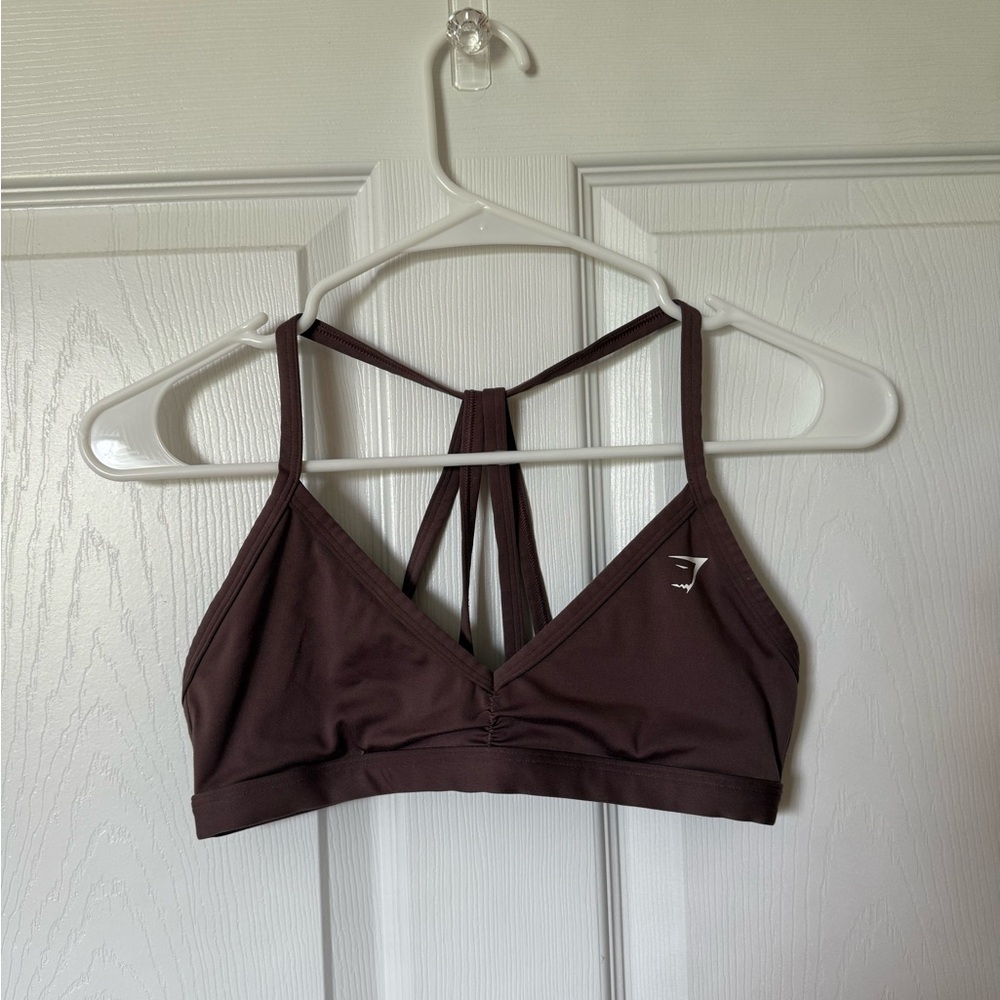 Gymshark Brown Racerback Sports Bra